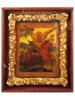 ANTIQUE 19TH C RUSSIAN ICON OF ARCHANGEL MICHAEL PIC-0