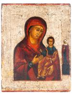 ANTIQUE 18TH C RUSSIAN ICON SMOLENSK MOTHER OF GOD