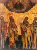 ANTIQUE 19TH C RUSSIAN ICON OF SELECTED SAINTS PIC-1