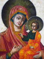 18TH CEN RUSSIAN MOTHER OF GOD OF SMOLENSK ICON