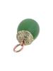 RUSSIAN GOLD CARVED JADE AND DIAMOND EGG PENDANT PIC-2