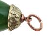 RUSSIAN GOLD CARVED JADE AND DIAMOND EGG PENDANT PIC-4