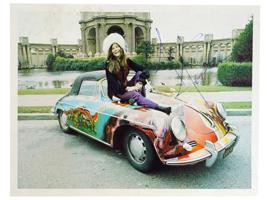 JANIS JOPLIN SINGER COLOR SILVER PHOTO PRINT SIGNED