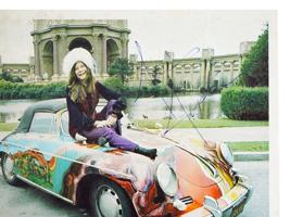 JANIS JOPLIN SINGER COLOR SILVER PHOTO PRINT SIGNED