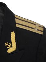 VTG RUSSIAN SOVIET NAVAL OFFICERS DRESS JACKET WITH HAT