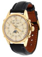 SWISS GUBELIN 18K GOLD AUTOMATIC MOON WRIST WATCH