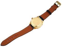 SWISS GUBELIN 18K GOLD AUTOMATIC MOON WRIST WATCH