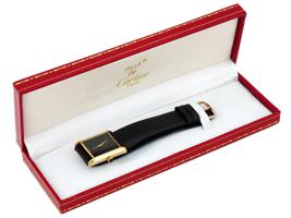 CARTIER TANK 18K GOLD ELECTROPLATED WRIST WATCH