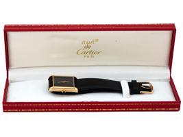 CARTIER TANK 18K GOLD ELECTROPLATED WRIST WATCH