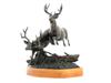 LTD DEER PATINATED BRONZE SCULPTURE BY CURTIS ZOBEL PIC-2