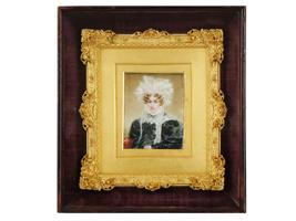 ANTIQUE EUROPEAN MINIATURE PORTRAIT PAINTING