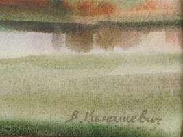 RUSSIAN SOVIET V KONASHEVICH WATERCOLOR PAINTING