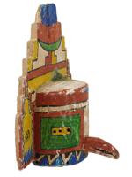 NATIVE AMERICAN WOODEN KACHINA CEREMONIAL MASK