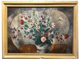 1940 AMERICAN PAINTING BY ABRAHAM BAYLINSON BOUQUET