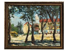 RUSSIAN PAINTING BY PYOTR KONCHALOVSKY FRENCH TOWN