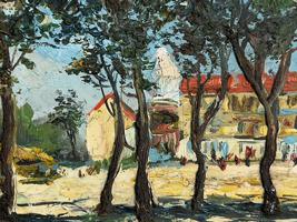 RUSSIAN PAINTING BY PYOTR KONCHALOVSKY FRENCH TOWN