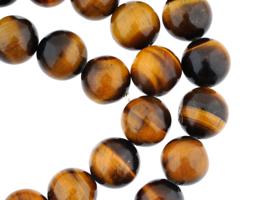 VINTAGE TIGERS EYE GEMSTONE BEADS