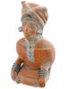 MEXIAN COLORED POTTERY SEATED HUMAN FIGURE PIC-0