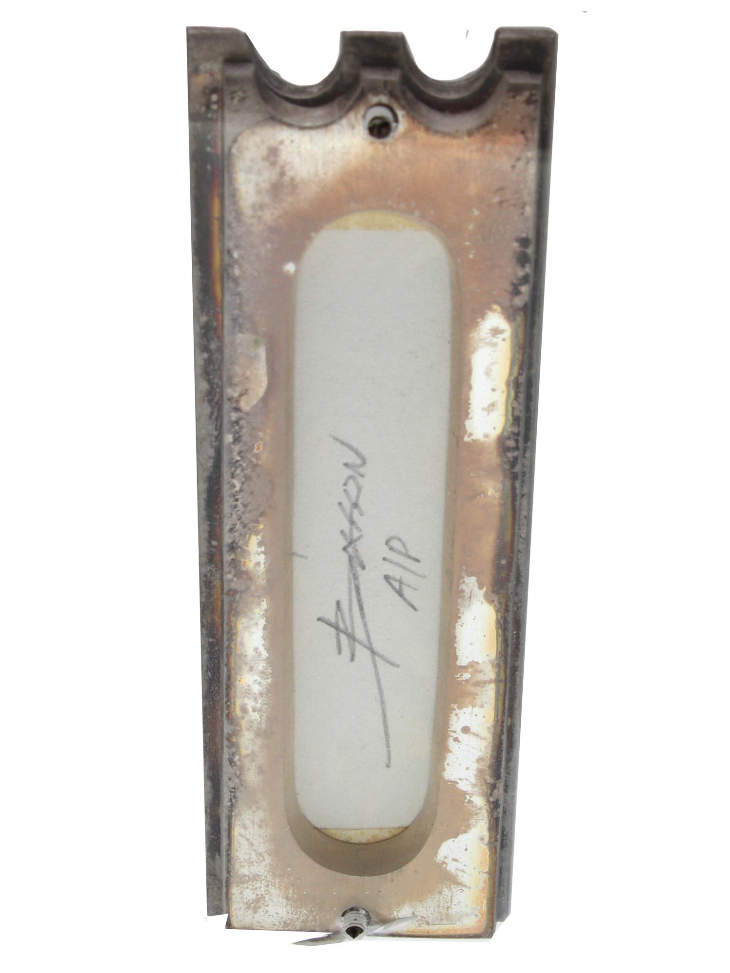 A GLASS MEZUZAH SIGNED BY NOAM NAIM BASSON PIC-1