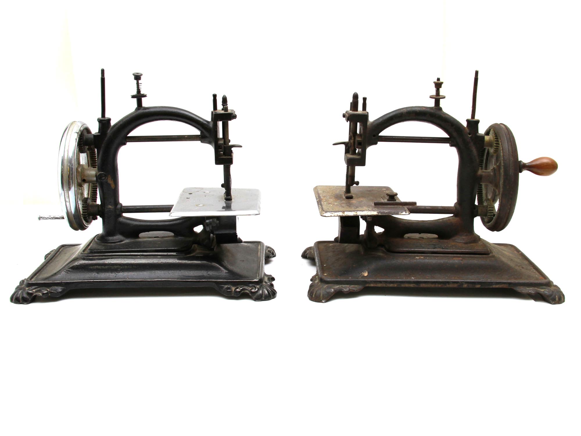 TWO VINTAGE ORIGINAL EXPRESS SEWING MACHINES PIC-0