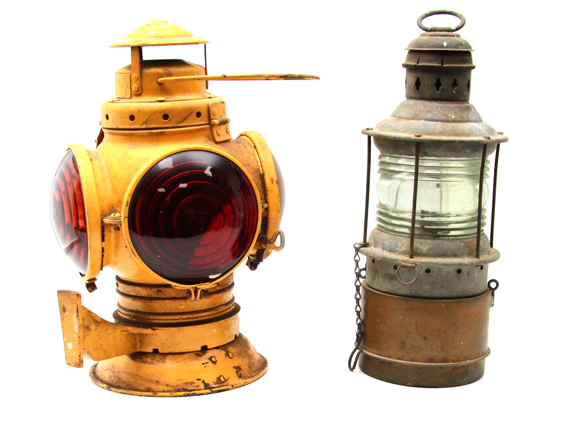 VINTAGE ARMSPEAR RAILROAD LAMP/LANTERN- 2 PCS. PIC-0