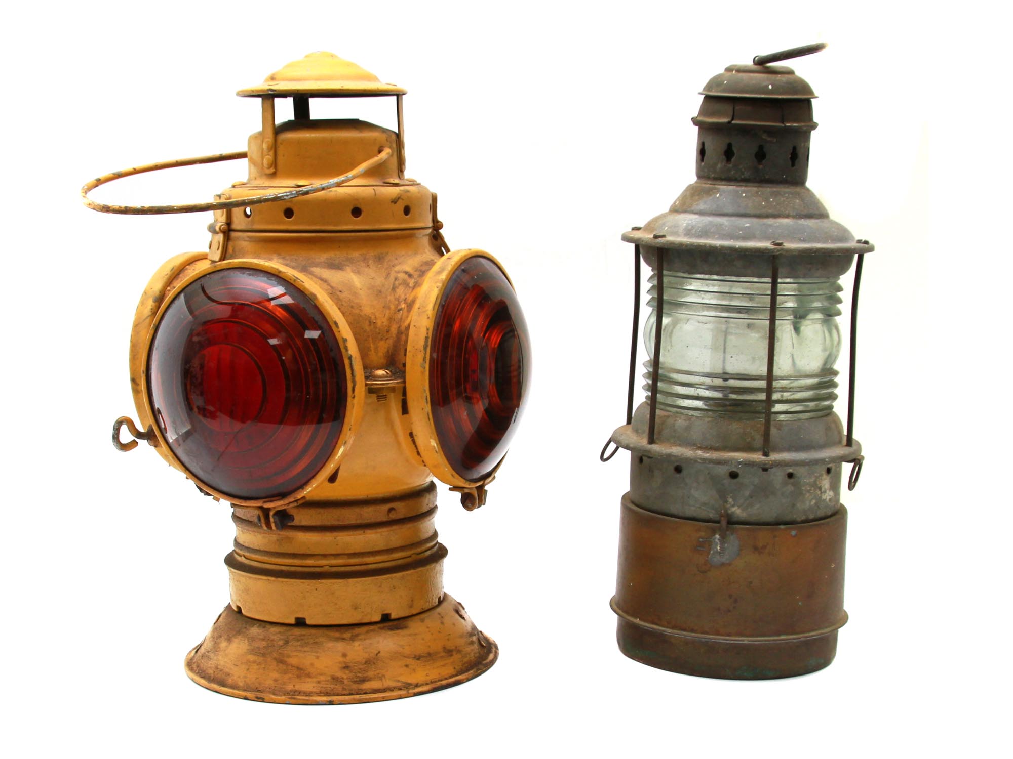 VINTAGE ARMSPEAR RAILROAD LAMP/LANTERN- 2 PCS. PIC-2