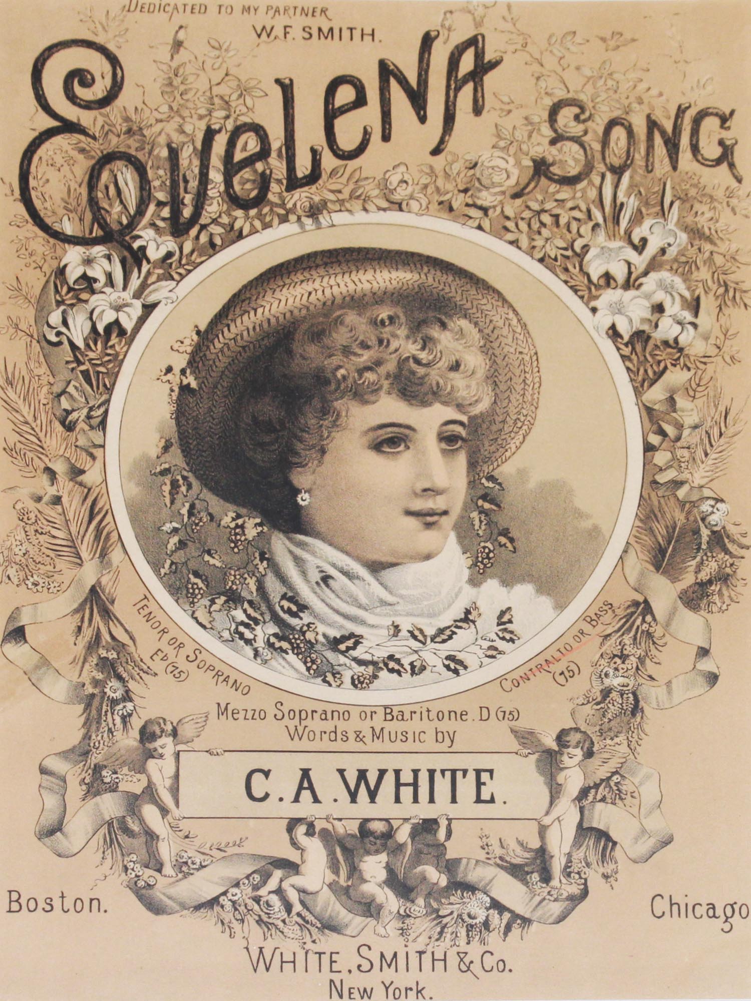 AMERICAN POSTER EVELENA SONG BY WHITE SMITH CO PIC-1