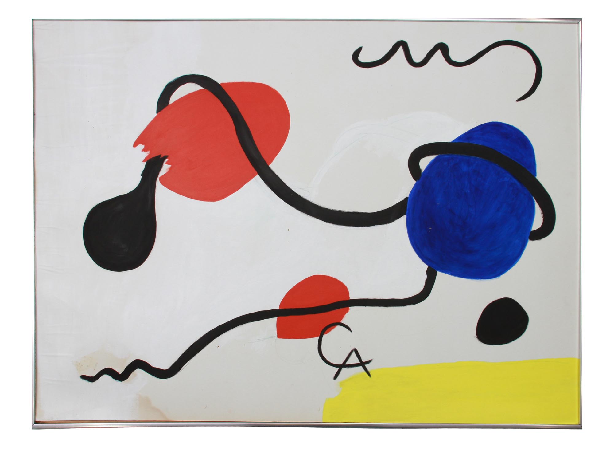 AFTER ALEXANDER CALDER WATERCOLOR PAINTING PIC-0