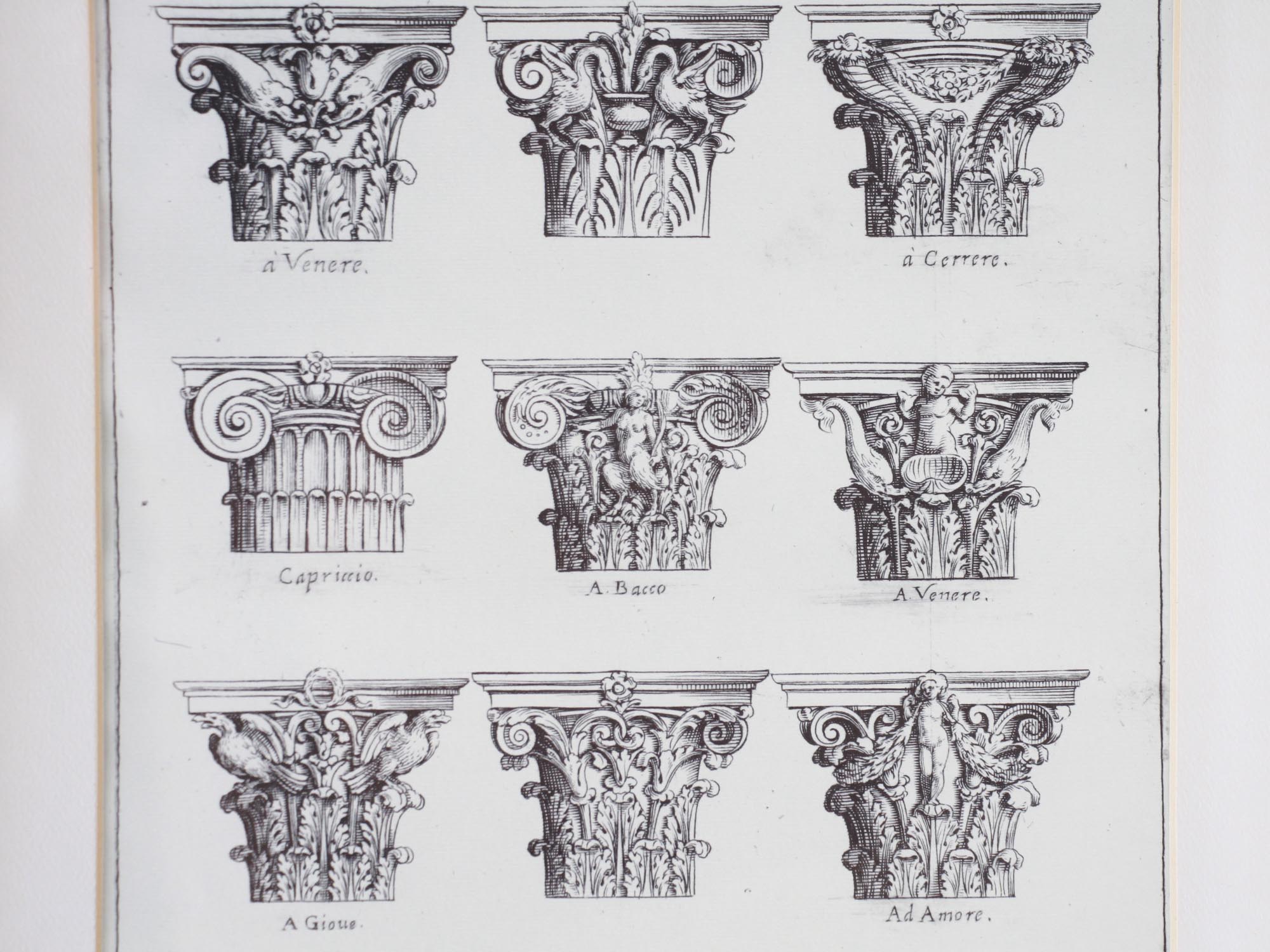 PAIR OF ANTIQUE ARCHITECTURAL DESIGN PRINTS 19 C. PIC-3