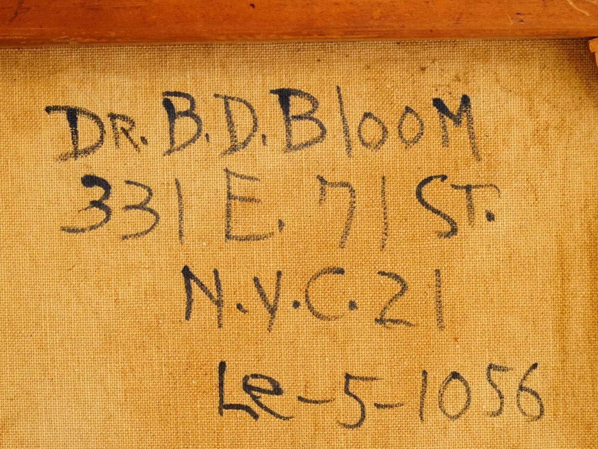 MID CENT AMERICAN ABSTRACT OIL PAINTING BY BLOOM PIC-5