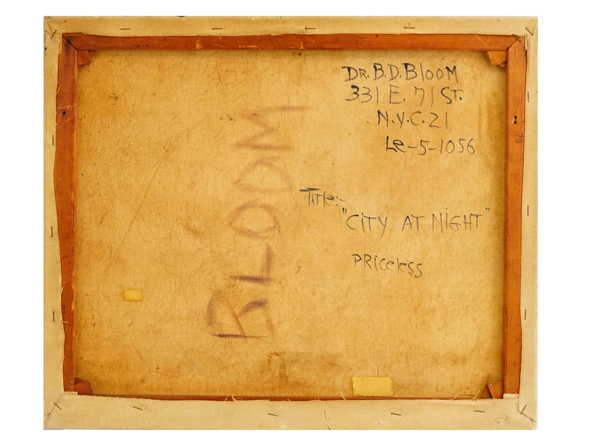 MID CENT AMERICAN ABSTRACT OIL PAINTING BY BLOOM PIC-4