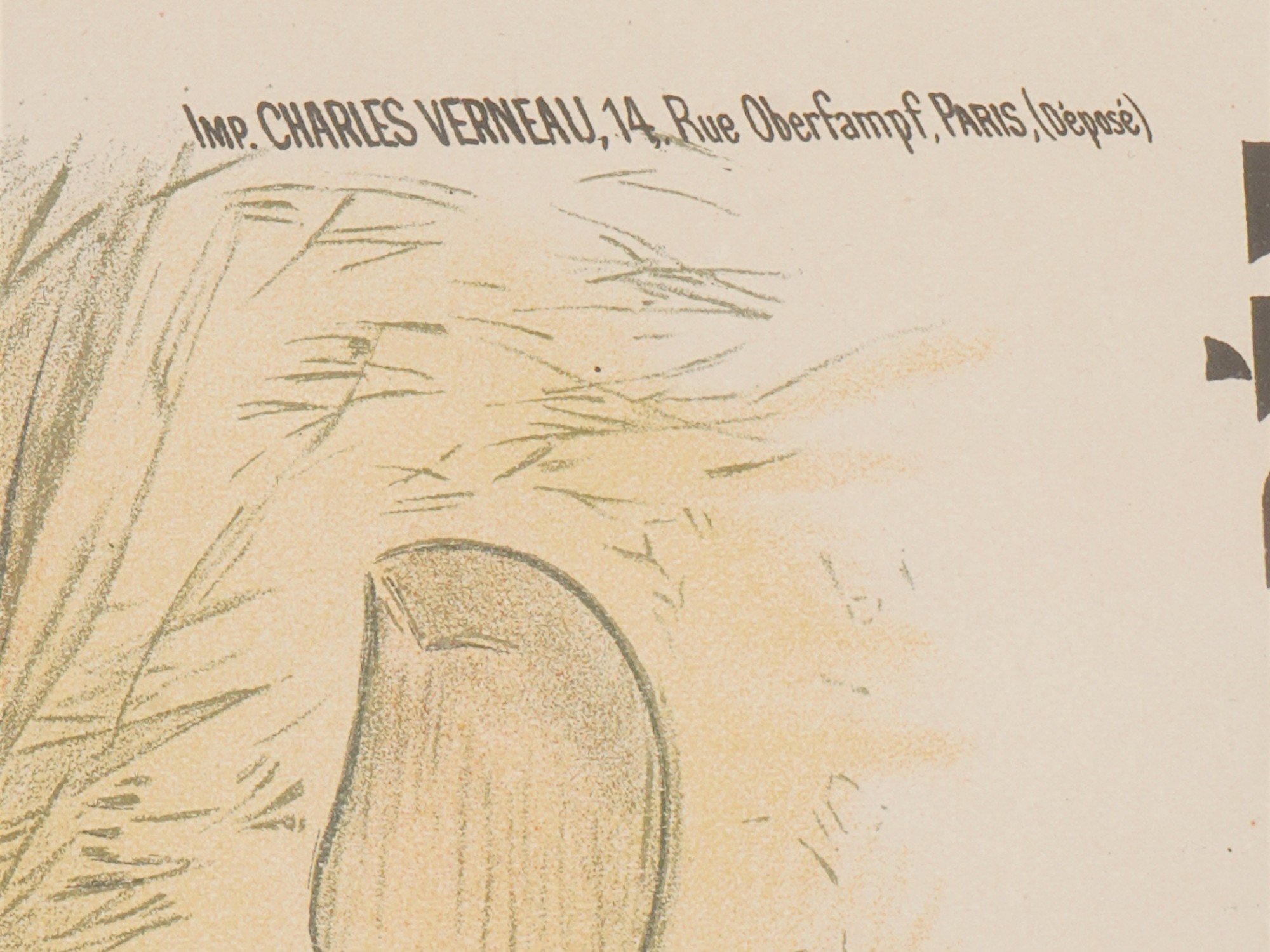 THEOPHILE STEINLEN SWISS LITHOGRAPH LE COUPABLE 1898 PIC-3