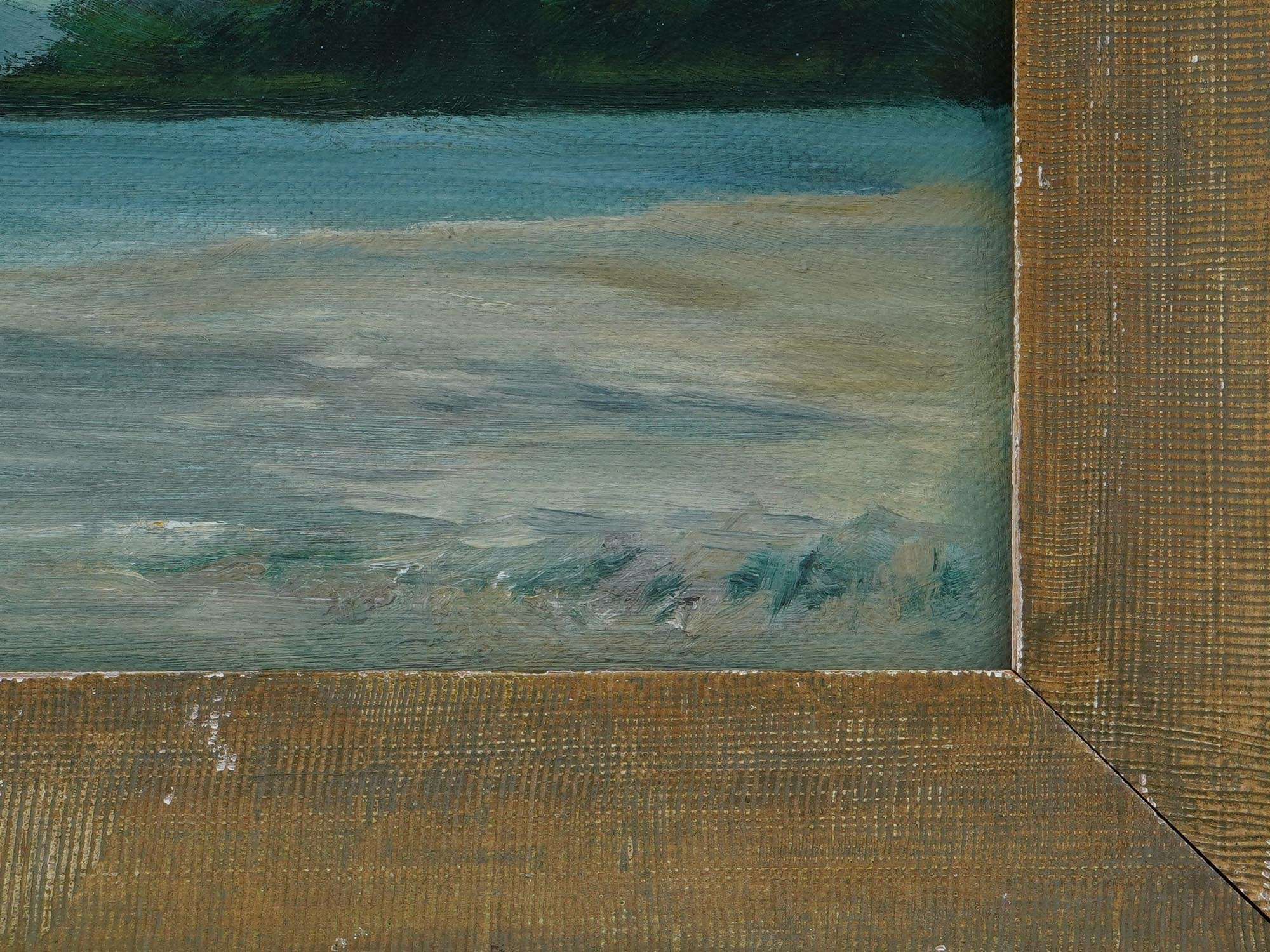 CONTEMPORARY BRAZILIAN OIL LANDSCAPE PAINTING SIGNED PIC-2