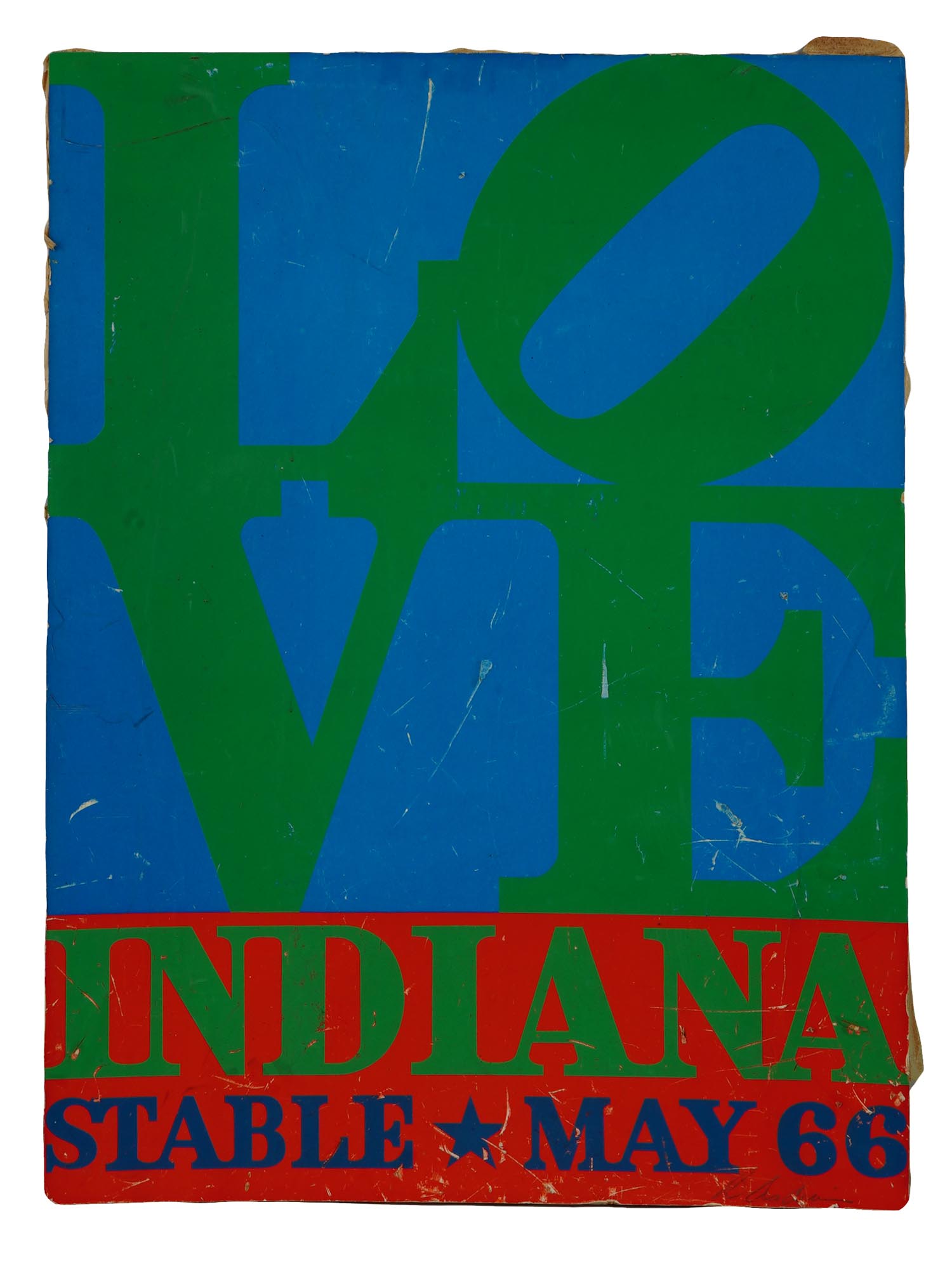 VINTAGE AMERICAN SILKSCREEN POSTER BY ROBERT INDIANA PIC-