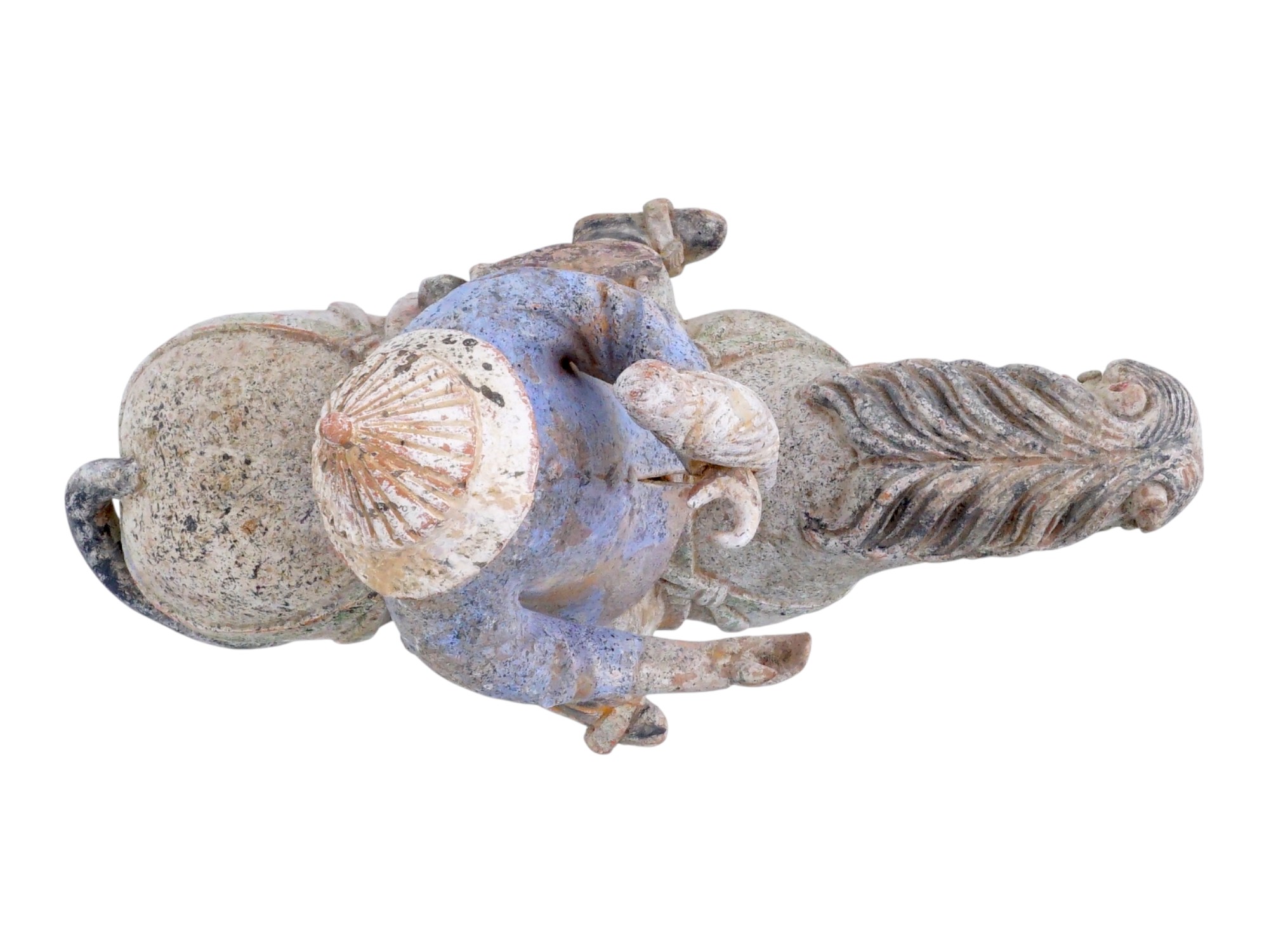 20TH C CHINESE TANG MANNER HORSE RIDER POTTERY STATUE PIC-6