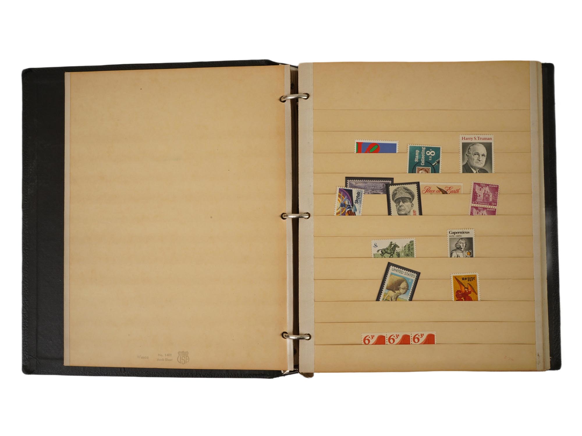 ALBUM OF ASSORTED VINTAGE POSTAGE STAMPS AND FDC SETS PIC-