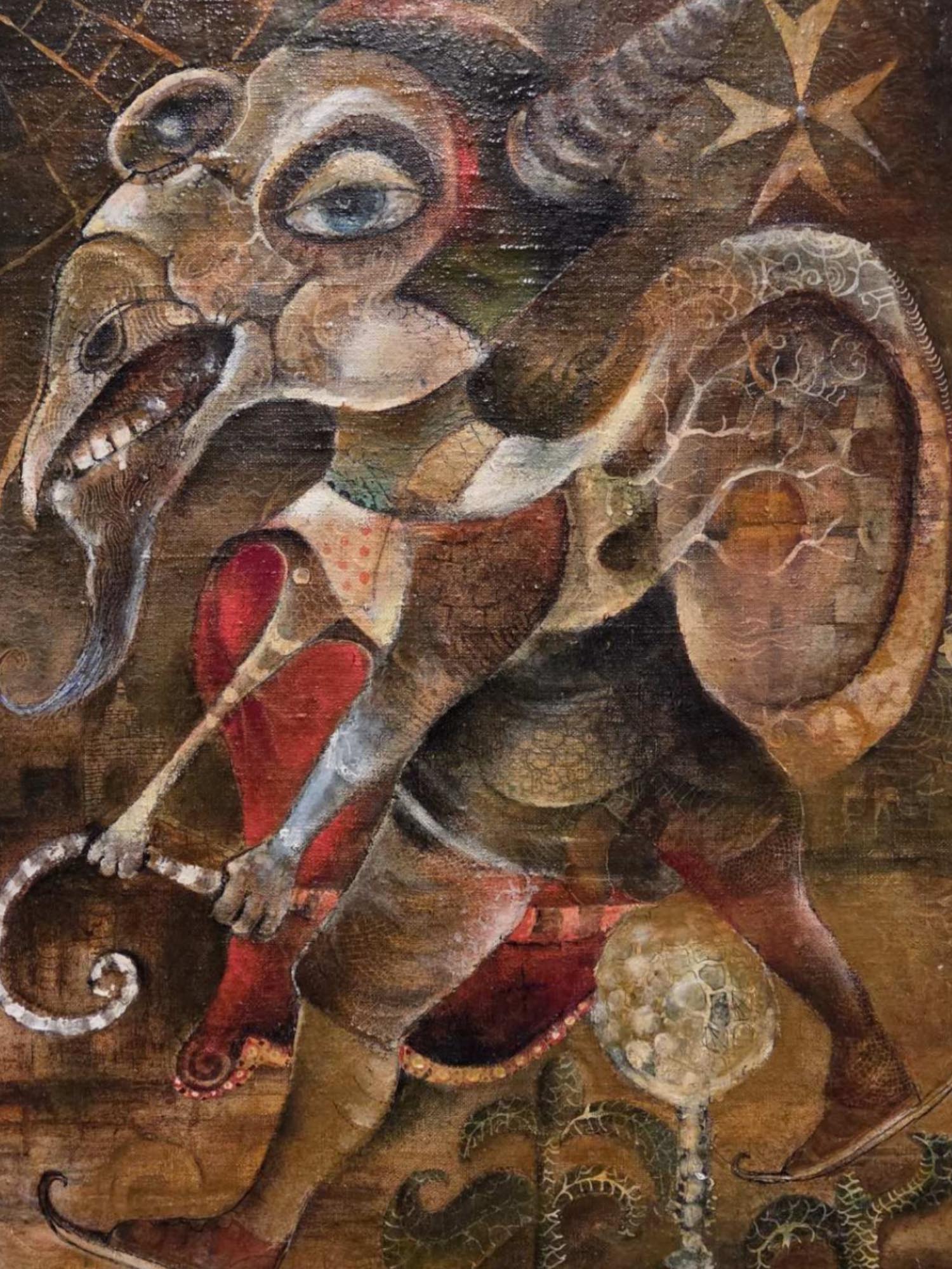 NIKOLAY MANUYLOV KUK RUSSIAN SURREALIST OIL PAINTING PIC-1