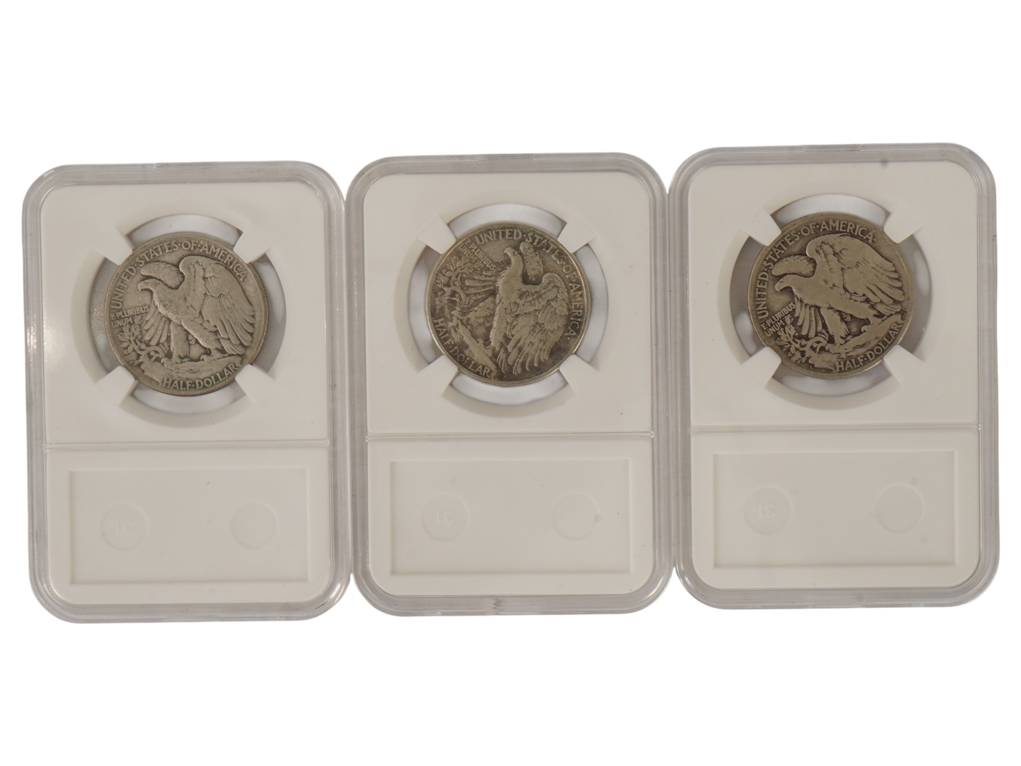 VTG AMERICAN SILVER WALKING LIBERTY HALF DOLLAR COINS PIC-2