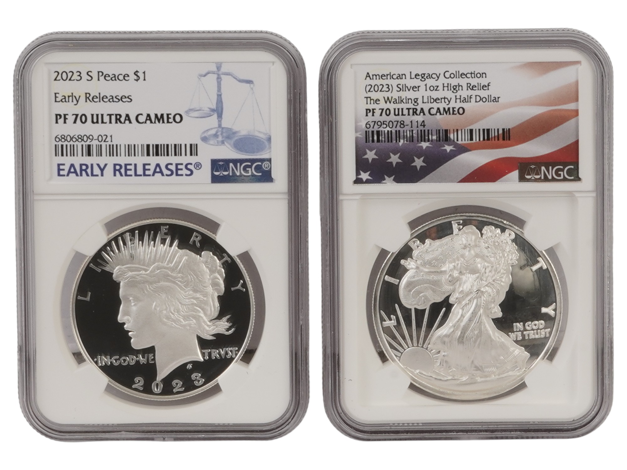 2023 US SILVER COINS PF 70 ULTRA CAMEO GRADED BY NGC PIC-