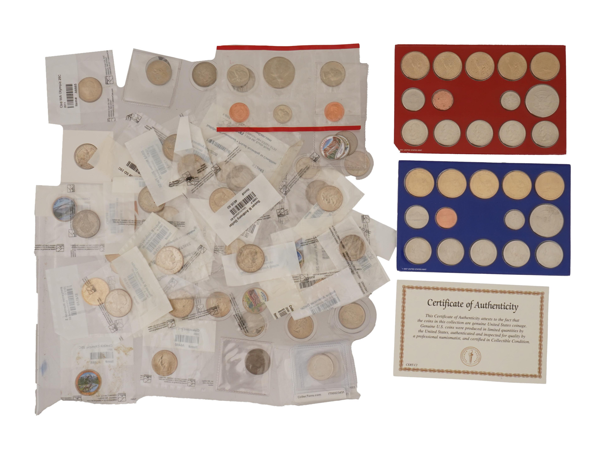 COLLECTION OF AMERICAN COMMEMORATIVE COINS PIC-