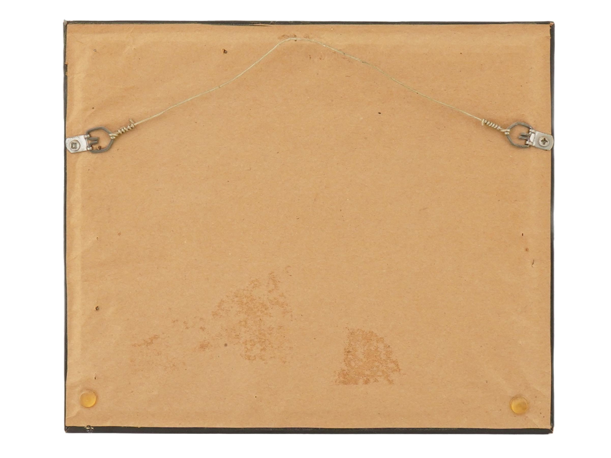 MID CENTURY WATERCOLOR PAINTING WESTERN SCENE COWBOYS PIC-2