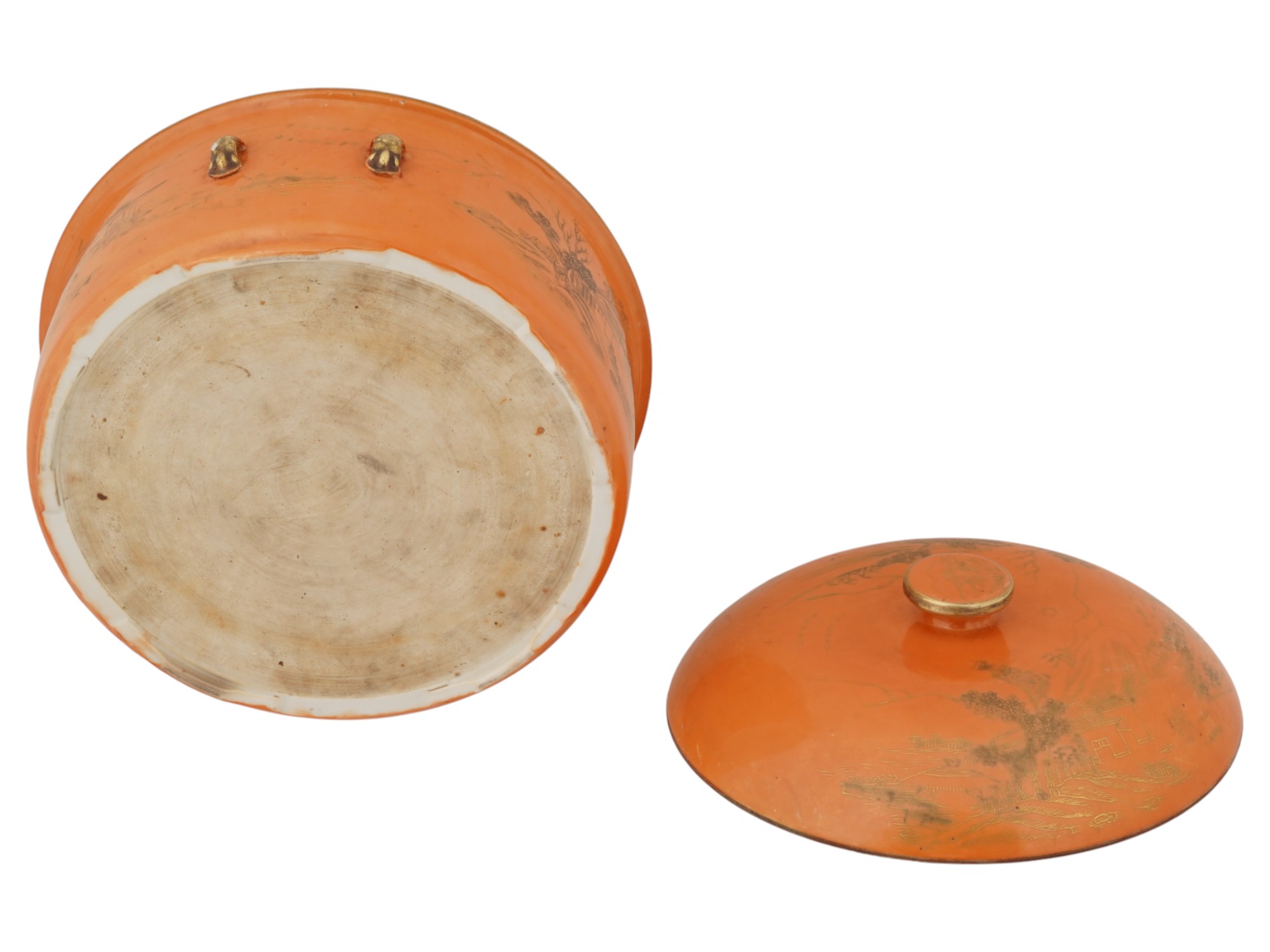 ANTIQUE CHINESE QING DYNASTY PORCELAIN COVERED POT PIC-6