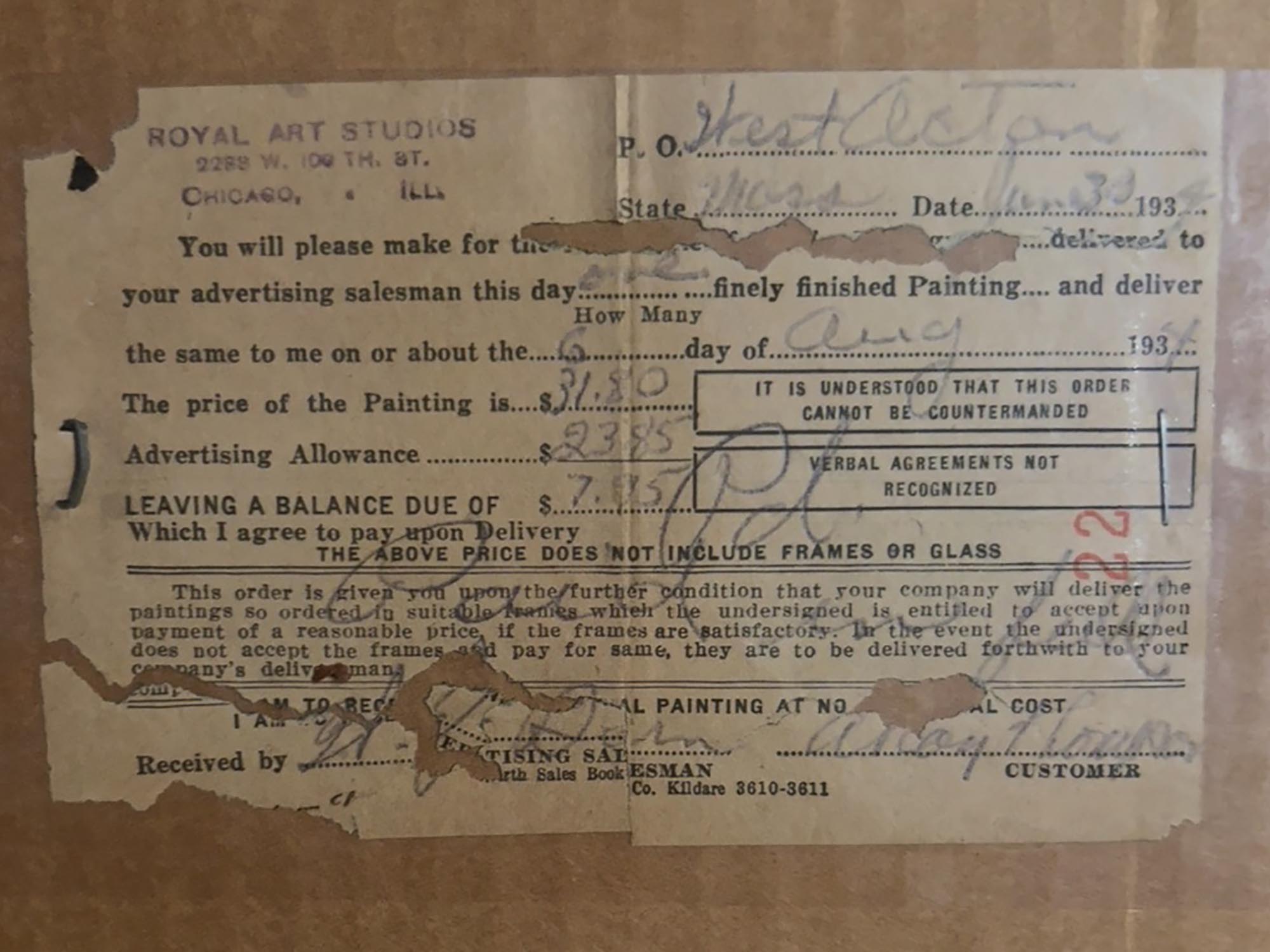 RUSSIAN WATERCOLOR PAINTING SIGNED NATALIA GONCHAROVA PIC-4