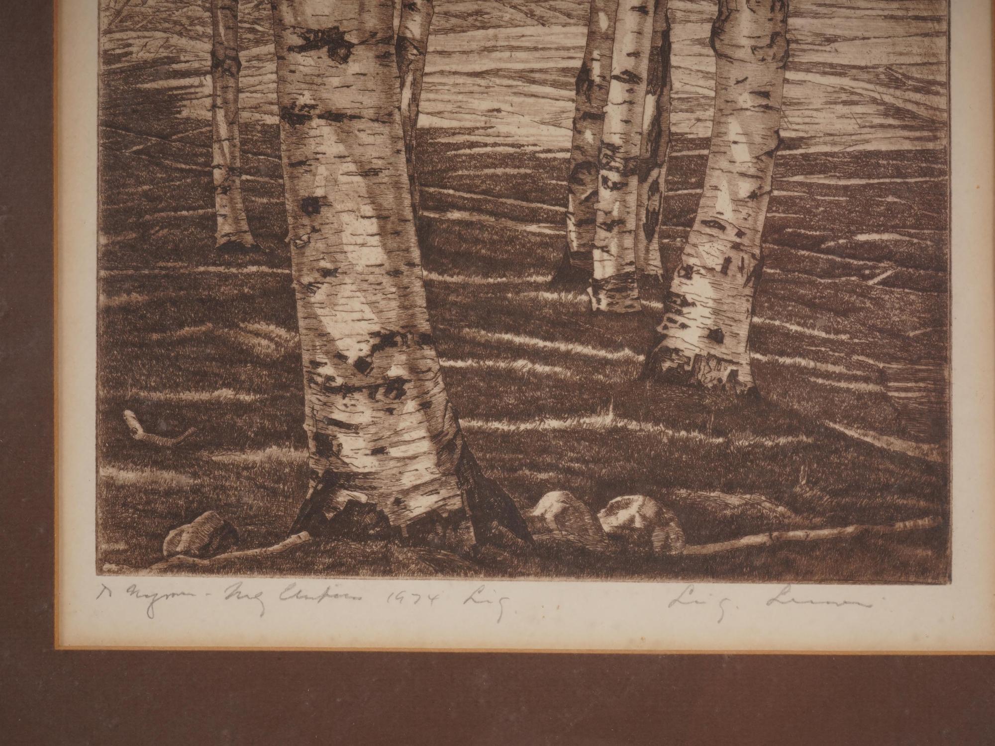 SIGNED LUIGI LUCIONI ITALIAN AMERICAN ETCHING PIC-2