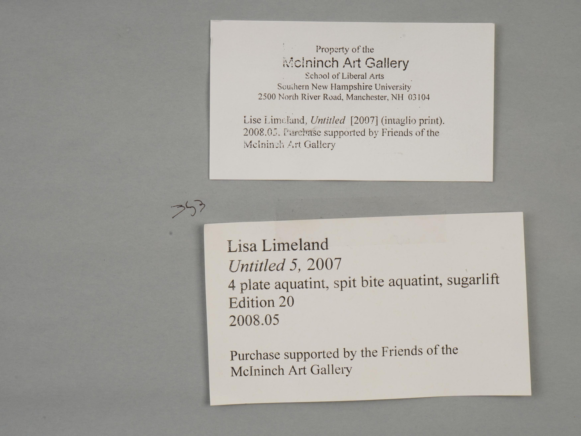 COLOR INTAGLIO PRINT BY LISE LEMELAND UNTITLED 2007 PIC-6