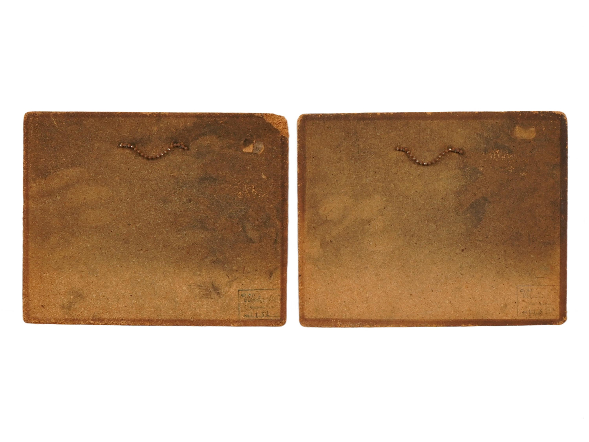 PAIR OF FOLK STYLE PAINTINGS WITH SEAGULL SCENES PIC-5