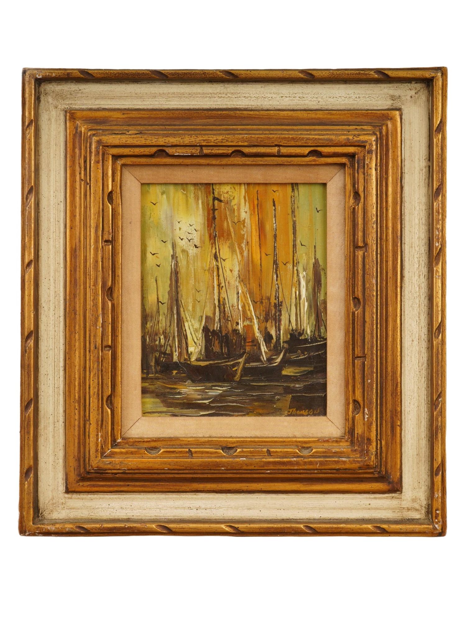 VINTAGE OIL PAINTINGS AND MIXED MEDIA COLLAGE PIC-2