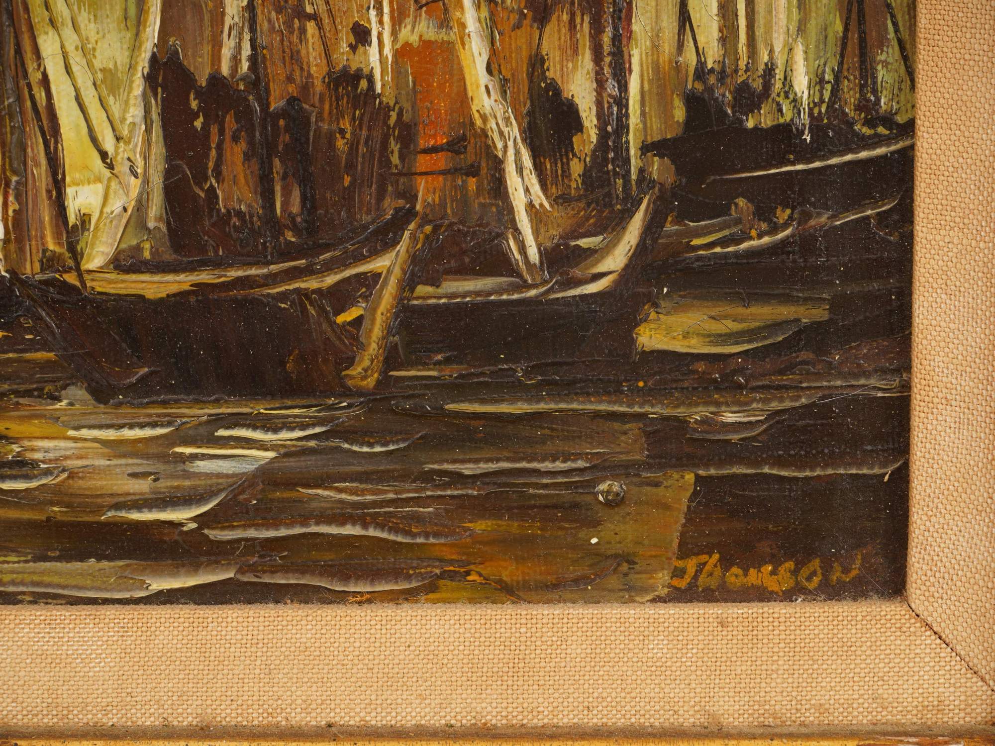 VINTAGE OIL PAINTINGS AND MIXED MEDIA COLLAGE PIC-7