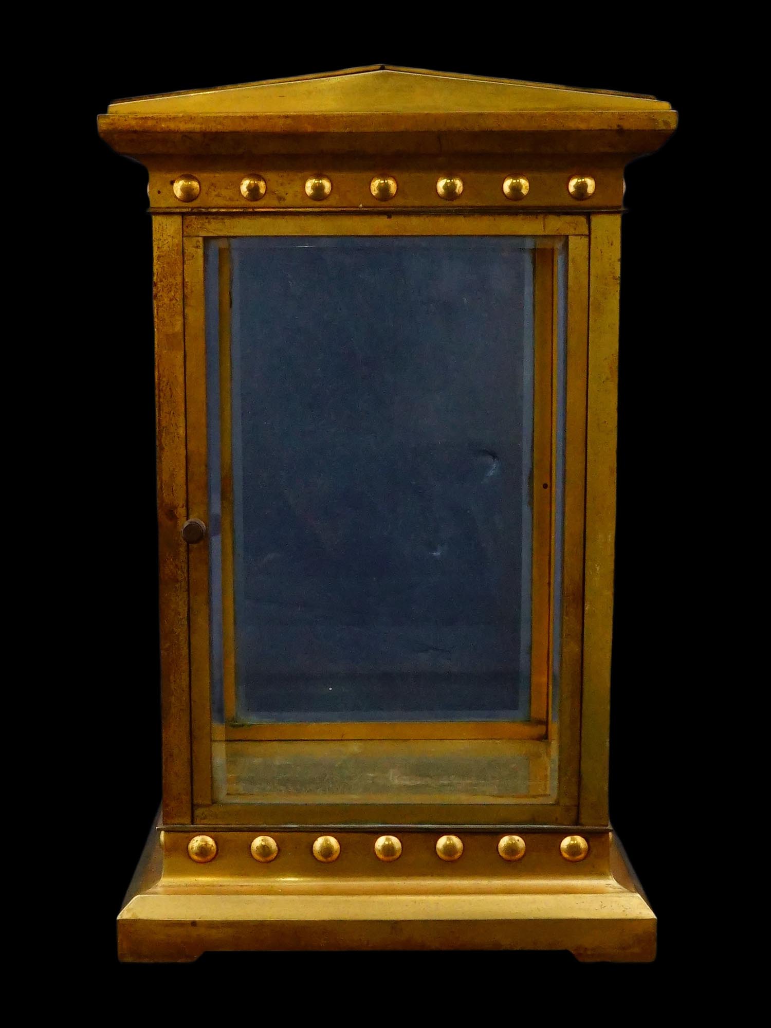 FRENCH ART DECO MANNER GILT BRONZE CABINET DISPLAY PIC-2