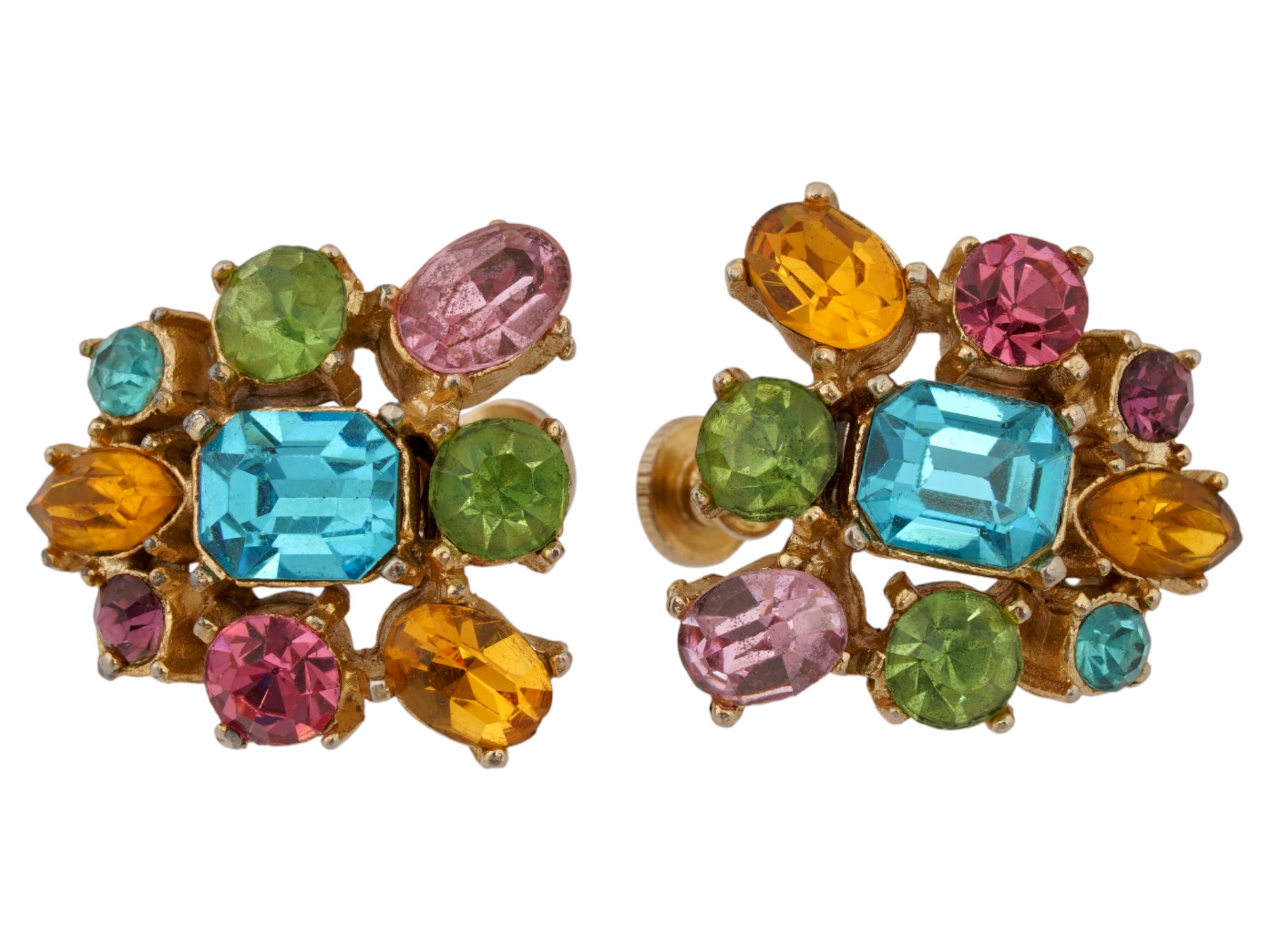 COLLECTION OF EIGHT VINTAGE COSTUME JEWELRY PIC-2